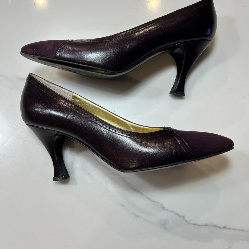 Bruno Magli Women's Dark Purple Heels. Size 6